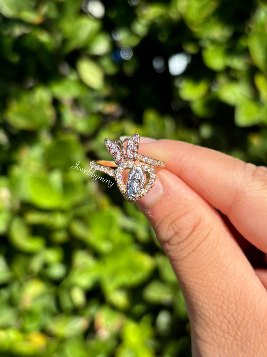 Butterfly Virgen ring