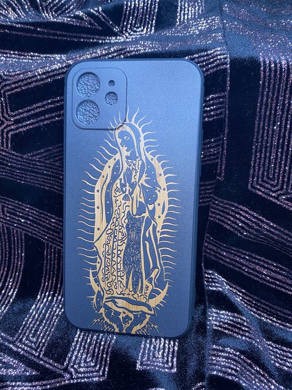 Virgen Mary case in black ( iPhone 12)