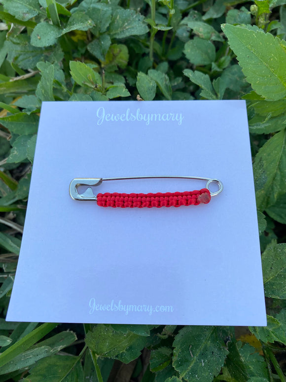 Plain red pregnancy pin