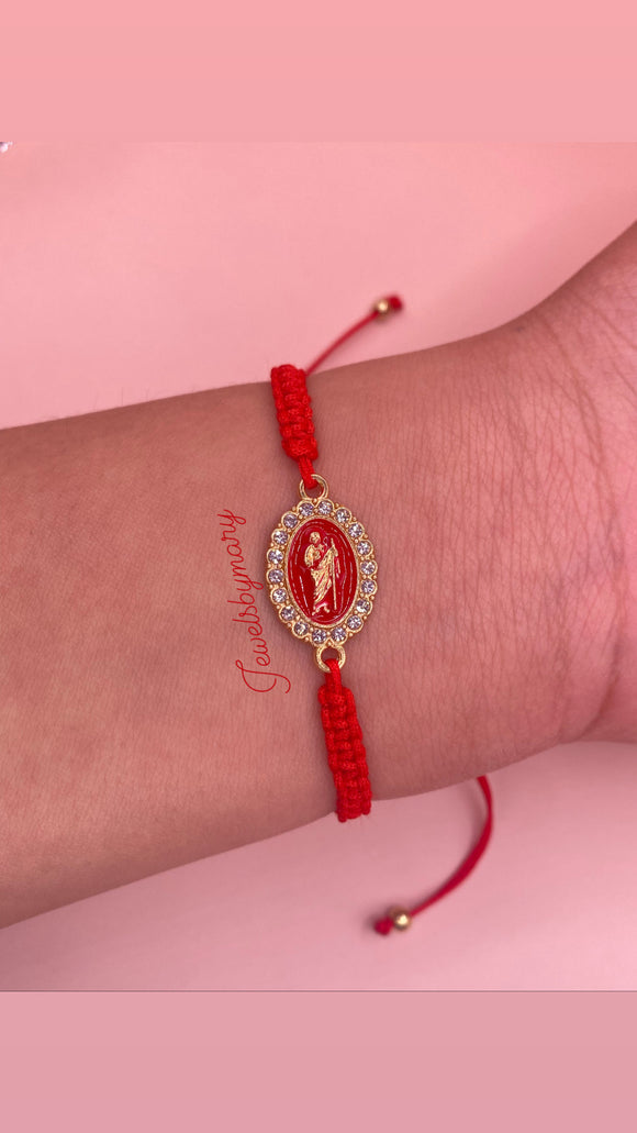 Red San Judas bracelet