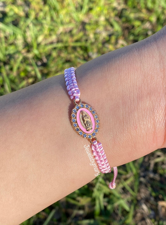 Pink Virgen bracelet