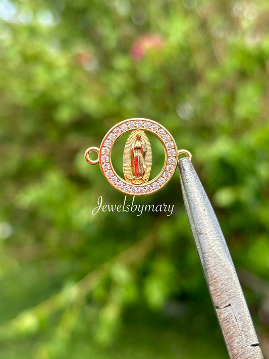 Round diamond virgencita connector