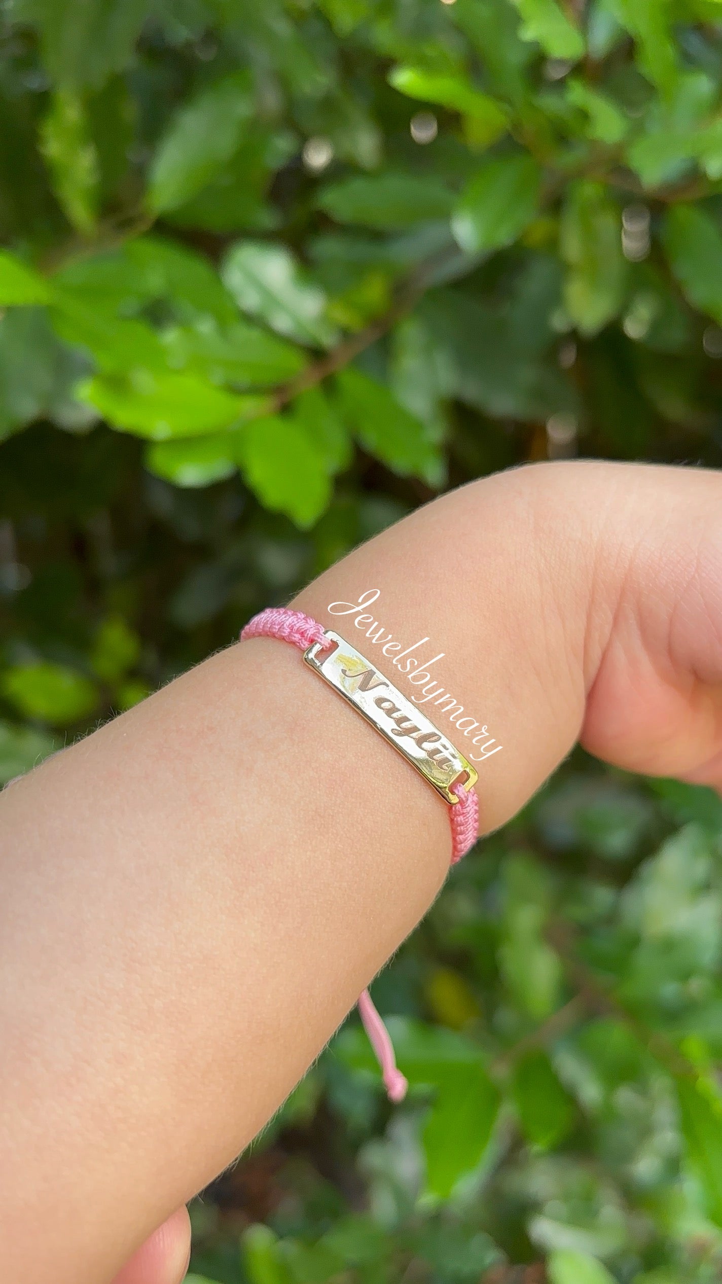 Personalized toddler bracelet