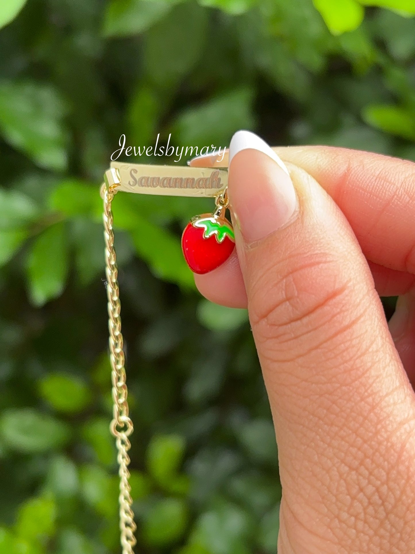 Fresita custom baby bracelet