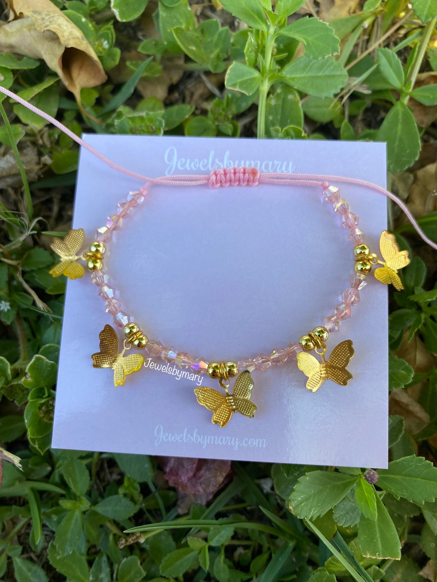 Butterfly charm bracelet