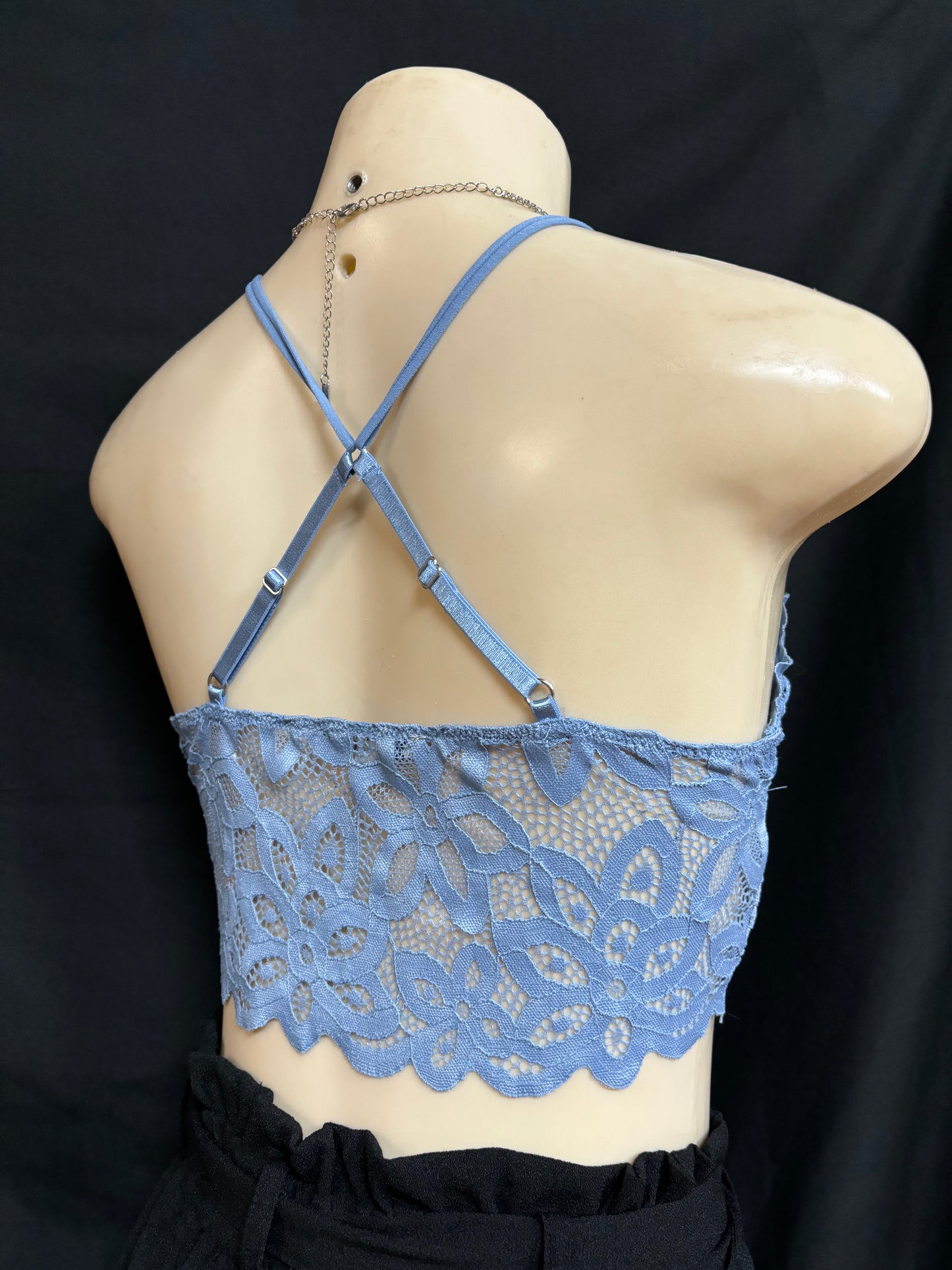 Lace Spaghetti Strap
Crop Top