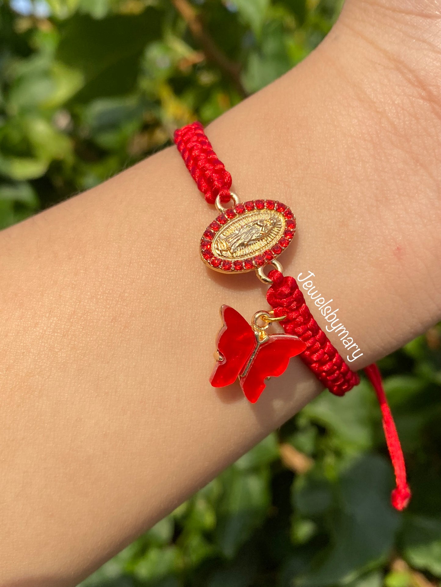 All red Virgen bracelet