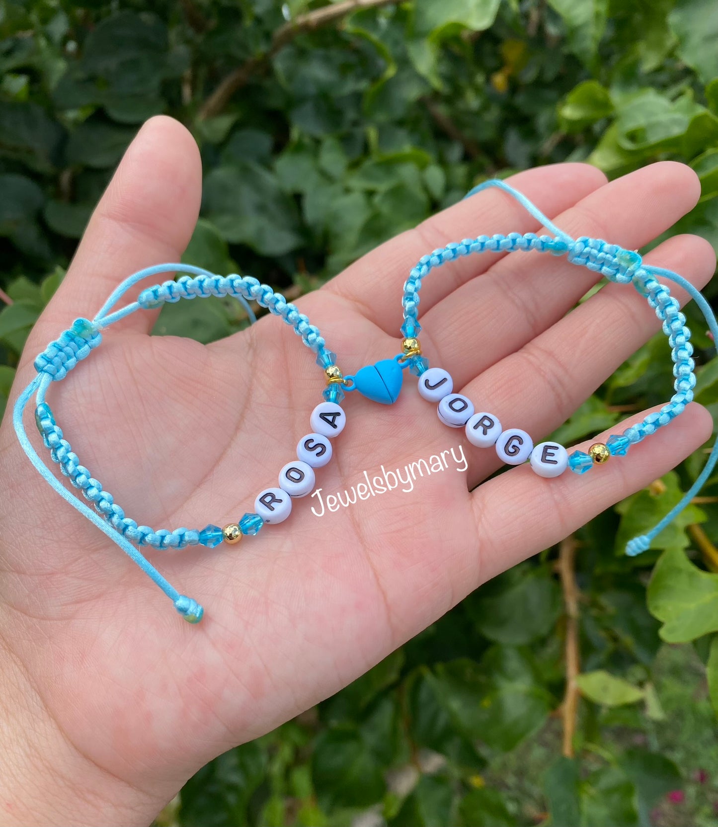 Custom name heart set