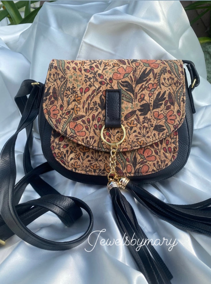 Flower crossbody purse