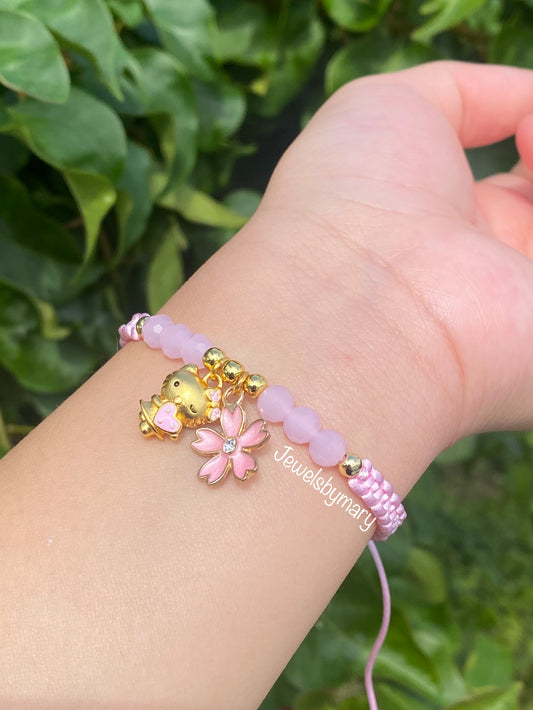 Pink Hello kitty bracelet