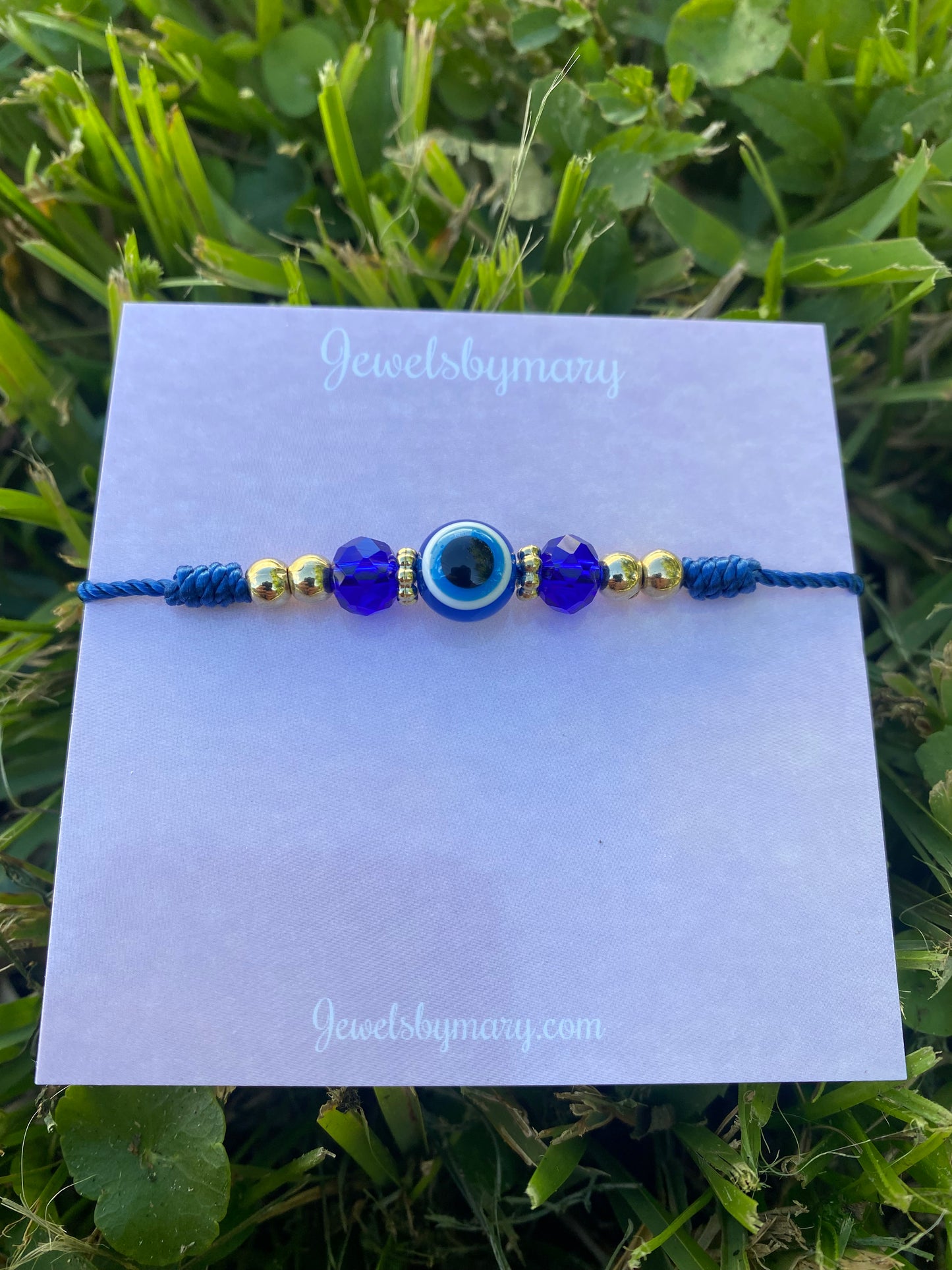 Blue evil eye bracelet