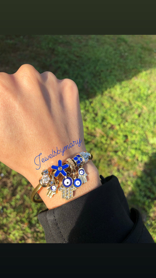 Evil eye charm bracelet