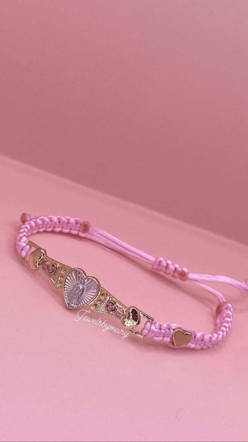 Virgen heart bracelet