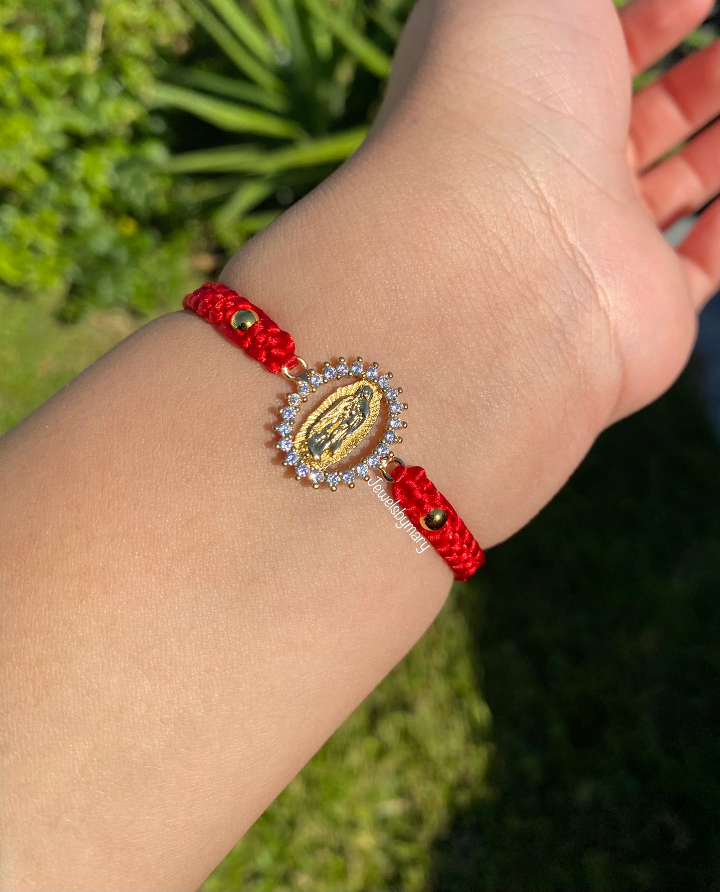 Red virgencita bracelet