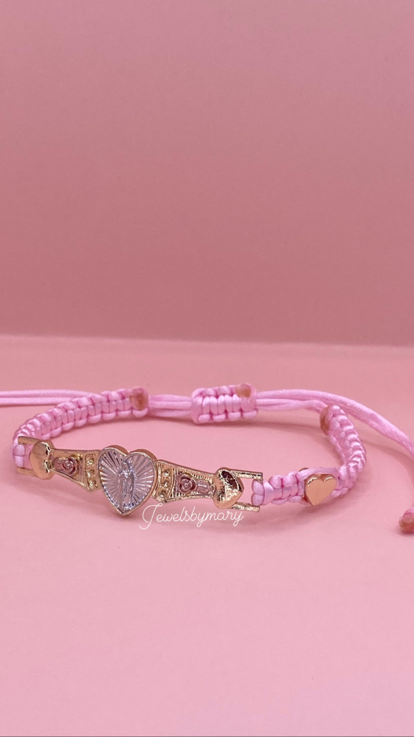 Virgen heart bracelet